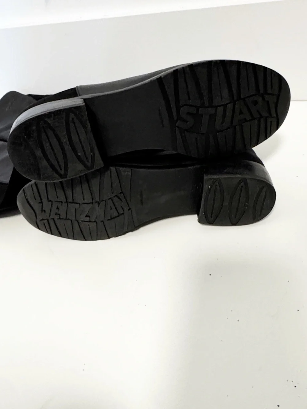 Stuart Weitzman 5050 Boot Black Leather size 6